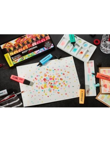 ROTULADOR STABILO BOSS FLUOR.70 ARTY LINE FRIOS  CARTON 10 UD.COL.