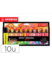 ROTULADOR STABILO BOSS FLUOR.70 ARTY LINE CALIDOS  CARTON 10 UD.COL.