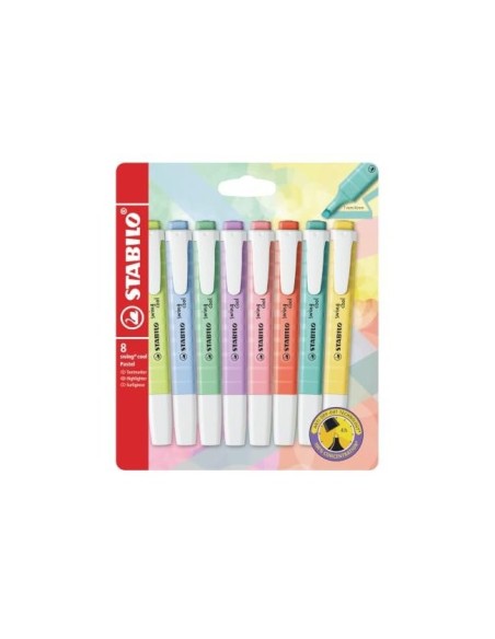 ROTULADOR STABILO FLUOR.SWING COOL PASTEL  8 UD.SURT.