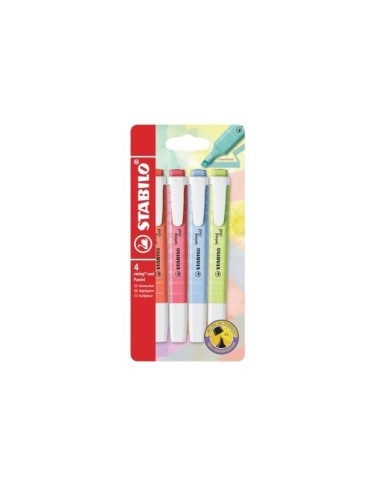 ROTULADOR STABILO FLUOR.SWING COOL PASTEL  4 UD.SURT.