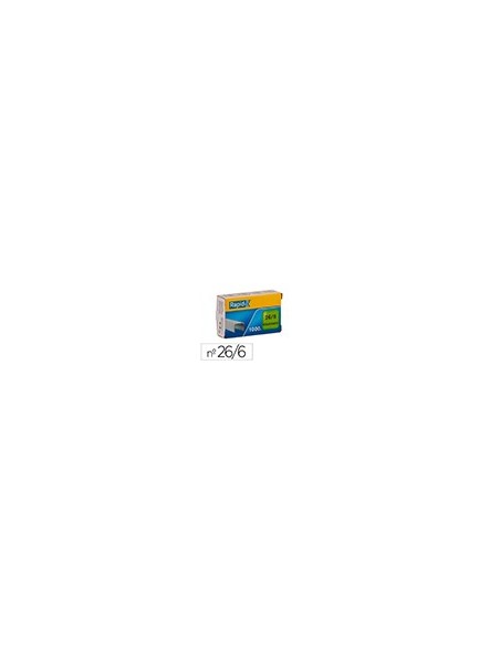 GRAPAS RAPID 26/6MM GALVANIZADA CAJA 1000 UD.