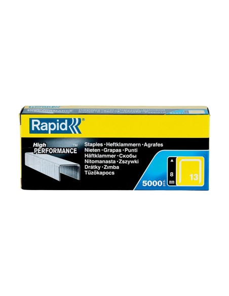 GRAPAS RAPID CLAVADORA 13/ 8 MM. GALVANIZADAS CAJA DE 5000