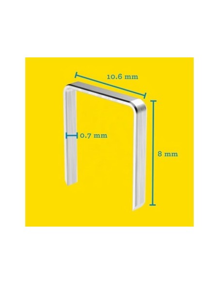 GRAPAS RAPID CLAVADORA 13/ 8 MM. GALVANIZADAS CAJA DE 5000