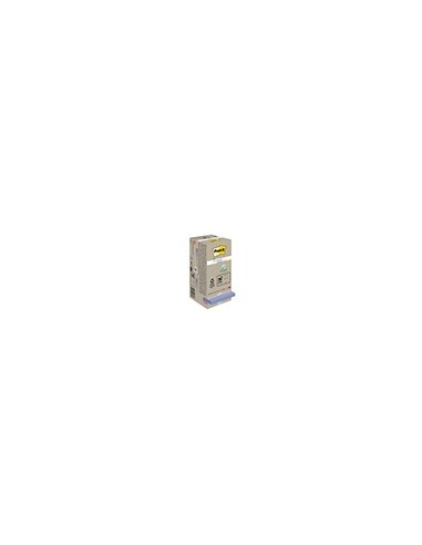 BLOC NOTAS ADH. QUITA PON POST-IT 76X76MM 100% REC TORRE  16 UD.COL.