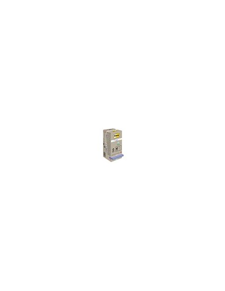 BLOC NOTAS ADH. QUITA PON POST-IT 76X76MM 100% REC TORRE  16 UD.COL.