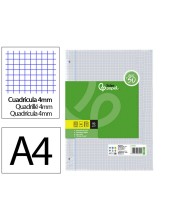RECAMBIO  A4 200+50H. 90G/M2 4MM MARGEN4 TAL.