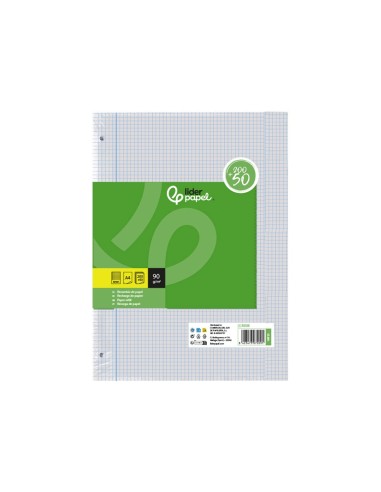 RECAMBIO  A4 200+50H. 90G/M2 4MM MARGEN4 TAL.