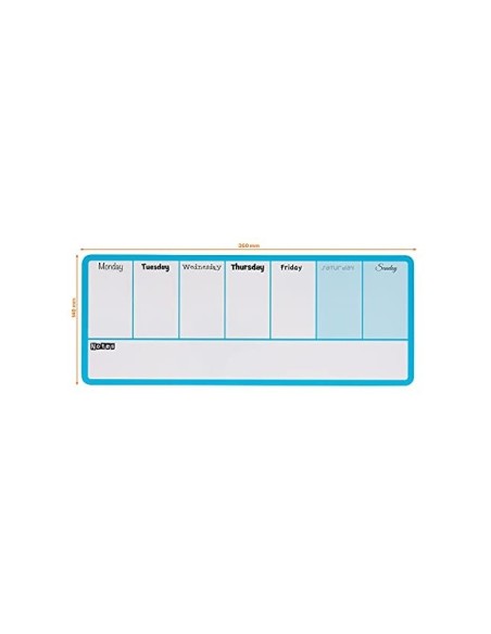 PLANIFICADOR SEMANAL NOBO MAGNETICO AZ. 140X360MM