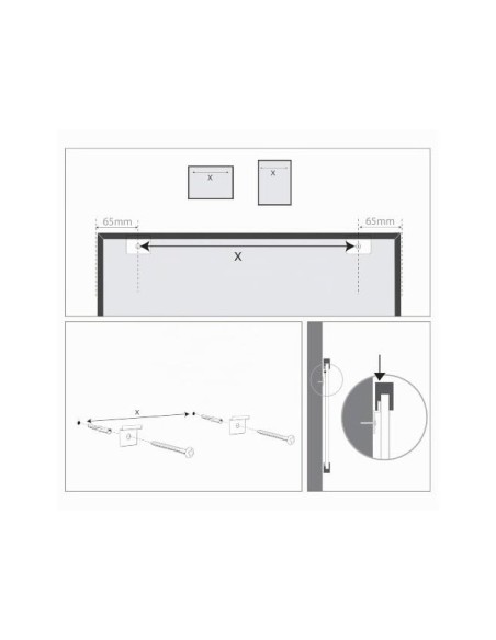 PIZARRA BL.NOBO MAG.MARCO AZ. 430X585MM