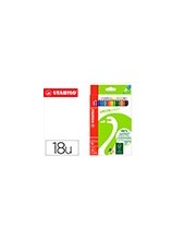 LAPICES STABILO GREEN COLORS CERTIFICADO FSC  CARTON 18 UD.SURT. 2