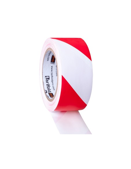 CINTA ADH. TARIFOLD MARCAJE SEÑALIZACION SUELO 33MT.X 50MM BL./RJ,