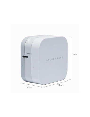 ROTULADORA BROTHER PTP300BT CUBE TERMICA BT.VEL. 20MM/S ANCHO 12MM
