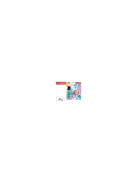 ROTULADOR STABILO BOSS FLUOR.ORIGINAL PASTEL BY JU SCHNEE  4 SURT.