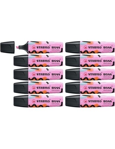 ROTULADOR STABILO BOSS FLUOR.ORIGINAL PASTEL BY JU SCHNEE FUC. HELADO
