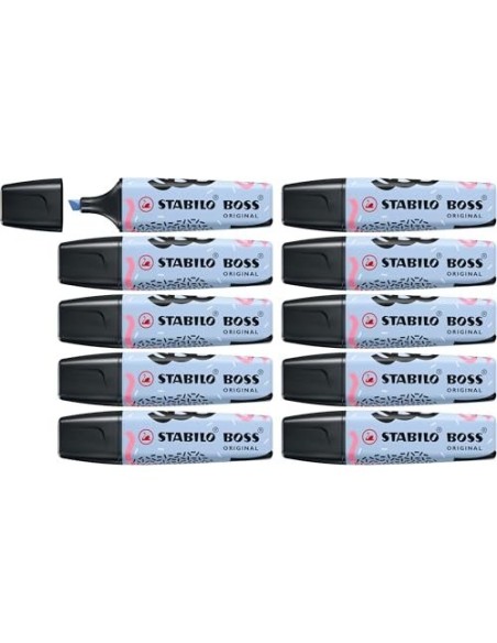 ROTULADOR STABILO BOSS FLUOR.ORIGINAL PASTEL BY JU SCHNEE AZ. NUBLADO