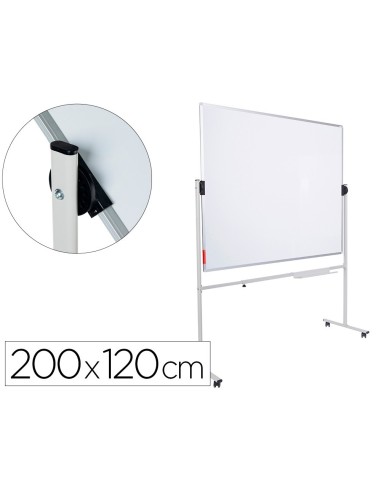 PIZARRA BL.ROCADA ACERO LACADO MAG. AL.DOBLECARA VOLTEABLE 120X200CM