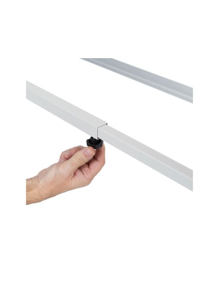 PIZARRA BL.ROCADA VOLTEABLE DOBLE CARA MAGNETI ACERO LACADO 120X90 CM