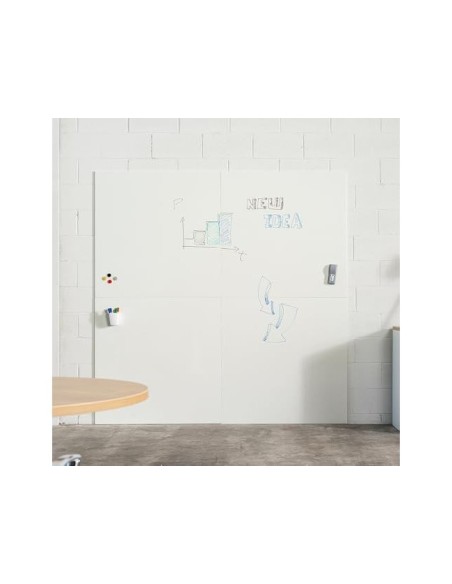 PIZARRA ROCADA MAGNETICA BLANCA SKI WHITEBOARD PRO 200X100 CM (2 MOD)