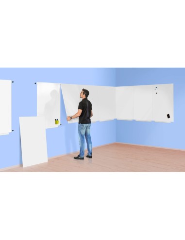 PIZARRA ROCADA MAGNETICA BLANCA SKI WHITEBOARD PRO 200X100 CM (2 MOD)