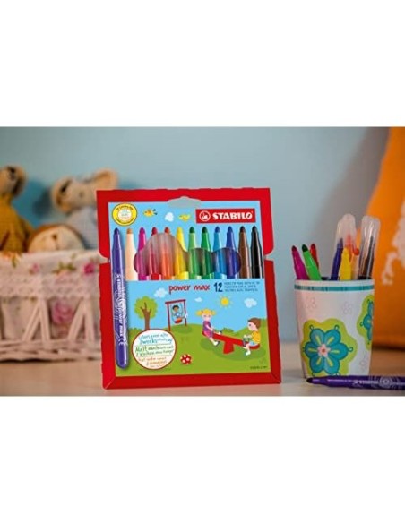 ROTULADOR STABILO POWER MAX SCHOOL PK.DE 140 UD.SURTIDAS 16 COL.