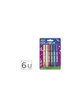PEGAMENTO IMEDIO GLITTER GLUE ORIGINAL MANUALIDADES 10ML 6 UD.SURT. 2