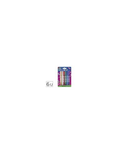 PEGAMENTO IMEDIO GLITTER GLUE ORIGINAL MANUALIDADES 10ML 6 UD.SURT.