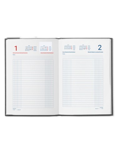 DIETARIO  2027 A6 120X165MM DIA PAGINA BILINGUE NG.PAPEL 70GFSC