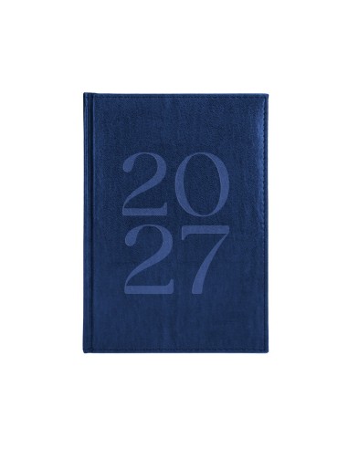 AGENDA OFICINA  2027 ENCUADERNADA CRETA S/V A5 BILINGUE 70G PAPEL AZ.