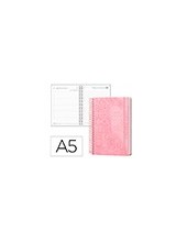 AGENDA OFICINA  2027 ESPIRAL SYROS D/P A5 BILINGUE 60G PAPEL  ROSA 2