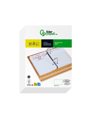 BLOC BUFETE  2027 80X110MM PAPEL 80 G FSC