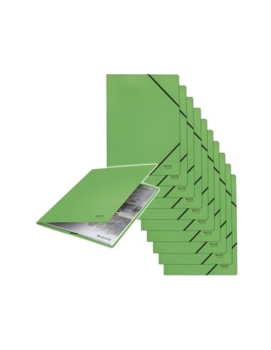 CARPETA LEITZ RECYCLE GOMAS A4 CARTON 100% VE.