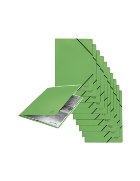 CARPETA LEITZ RECYCLE GOMAS A4 CARTON 100% VE.
