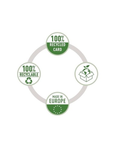CARPETA LEITZ RECYCLE GOMAS A4 CARTON 100% VE.
