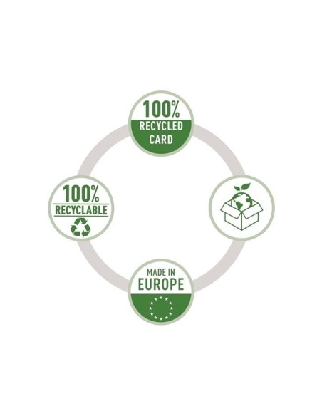 CARPETA LEITZ RECYCLE GOMAS A4 CARTON 100% VE.