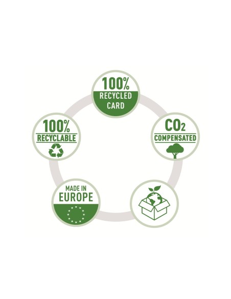 CARPETA LEITZ RECYCLE GOMAS A4 CARTON 100% AZ.