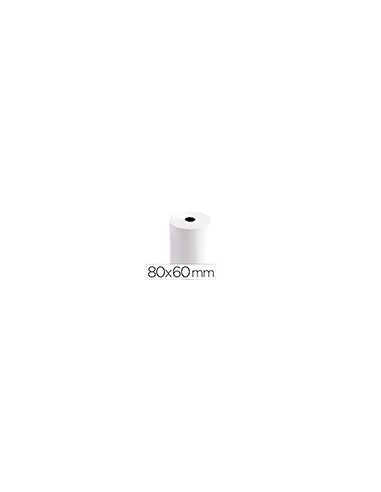 ROLLO SUMADORA TERMICO Q-CON.80MM ANCHO X 60MM DIAMETRO PAPEL 70 G/M2