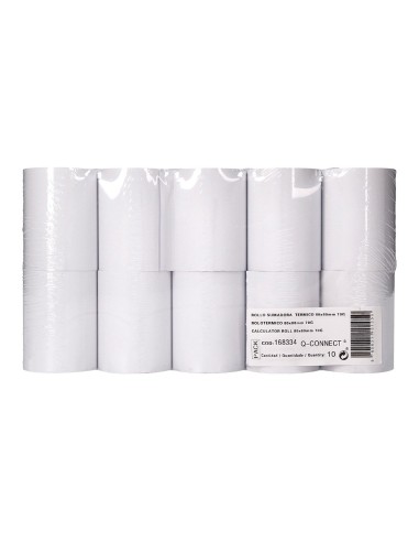 ROLLO SUMADORA TERMICO Q-CON.80MM ANCHO X 60MM DIAMETRO PAPEL 70 G/M2
