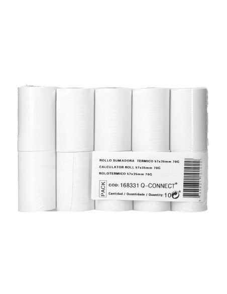 ROLLO SUMADORA TERMICO Q-CON.57MM ANC X 35MM TPV SIN BISFENOL 70 G/M2