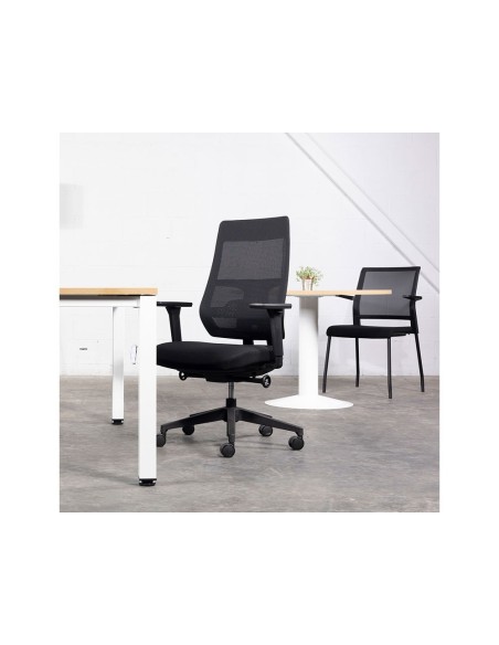 SILLA RD DIREC BASE POLIMERO RESPALD MALLA ASIENT TELA AZ. BRAZ. REG.
