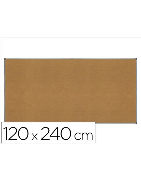 PIZARRA CORCHO ROCADA MARCO AL.CON CANTONERAS 120X240 CM