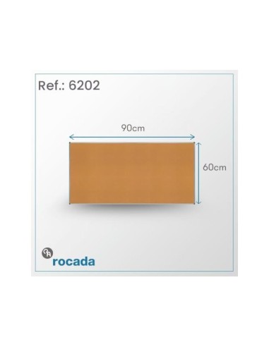 PIZARRA CORCHO ROCADA MARCO AL.CON CANTONERAS 60X90 CM
