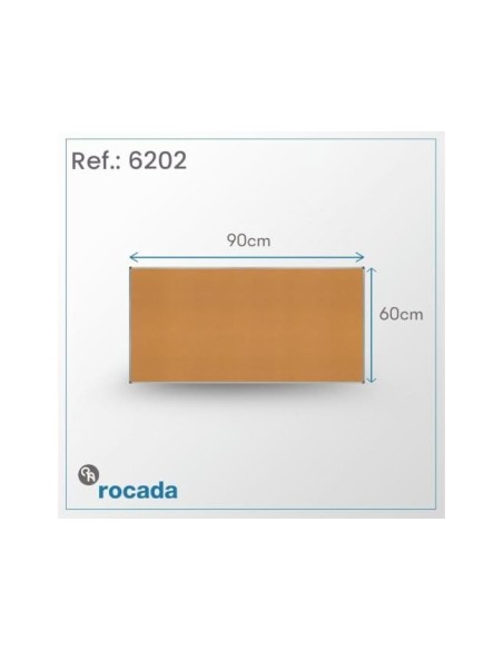 PIZARRA CORCHO ROCADA MARCO AL.CON CANTONERAS 60X90 CM