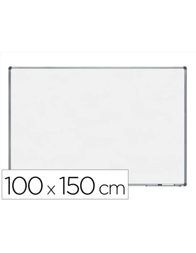 PIZARRA BL.ROCADA LACADA MAGNETICA MARCO AL.CON CANTONERAS 100X150 CM