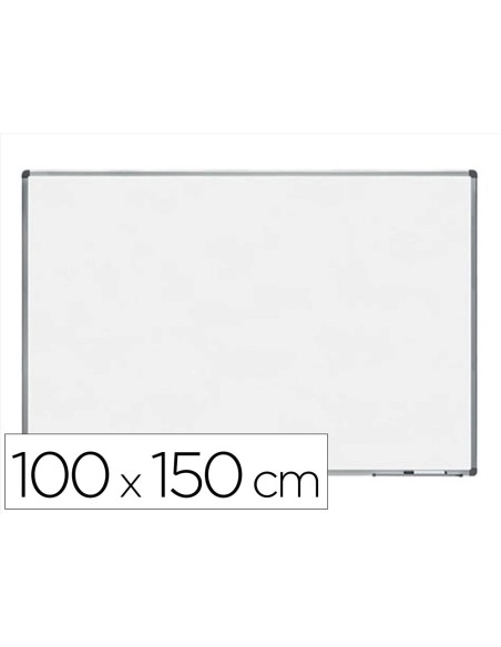 PIZARRA BL.ROCADA LACADA MAGNETICA MARCO AL.CON CANTONERAS 100X150 CM