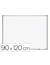 PIZARRA BL.ROCADA LACADA MAGNETICA MARCO AL.CON CANTONERAS 90X120 CM