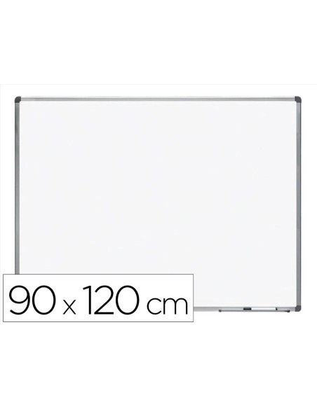 PIZARRA BL.ROCADA LACADA MAGNETICA MARCO AL.CON CANTONERAS 90X120 CM