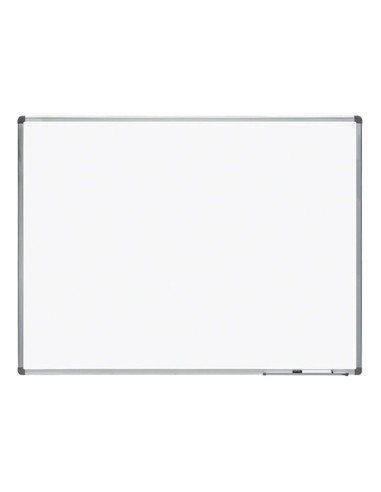 PIZARRA BL.ROCADA LACADA MAGNETICA MARCO AL.CON CANTONERAS 90X120 CM