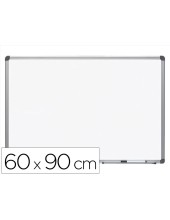 PIZARRA BL.ROCADA LACADA MAGNETICA MARCO AL.CON CANTONERAS 60X90 CM