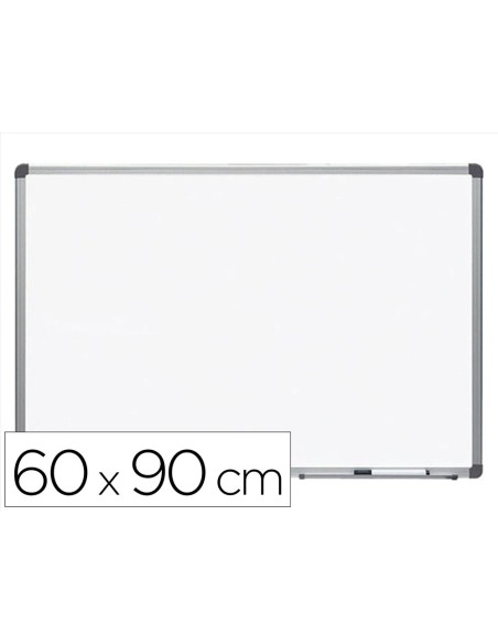 PIZARRA BL.ROCADA LACADA MAGNETICA MARCO AL.CON CANTONERAS 60X90 CM