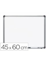 PIZARRA BL.ROCADA LACADA MAGNETICA MARCO AL.CON CANTONERAS 45X60 CM
